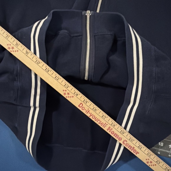 Polo Sport Full-Zip Hoodie Jacket Mens L Navy Blue Slight Wash Fade Y2K - Picture 9 of 10